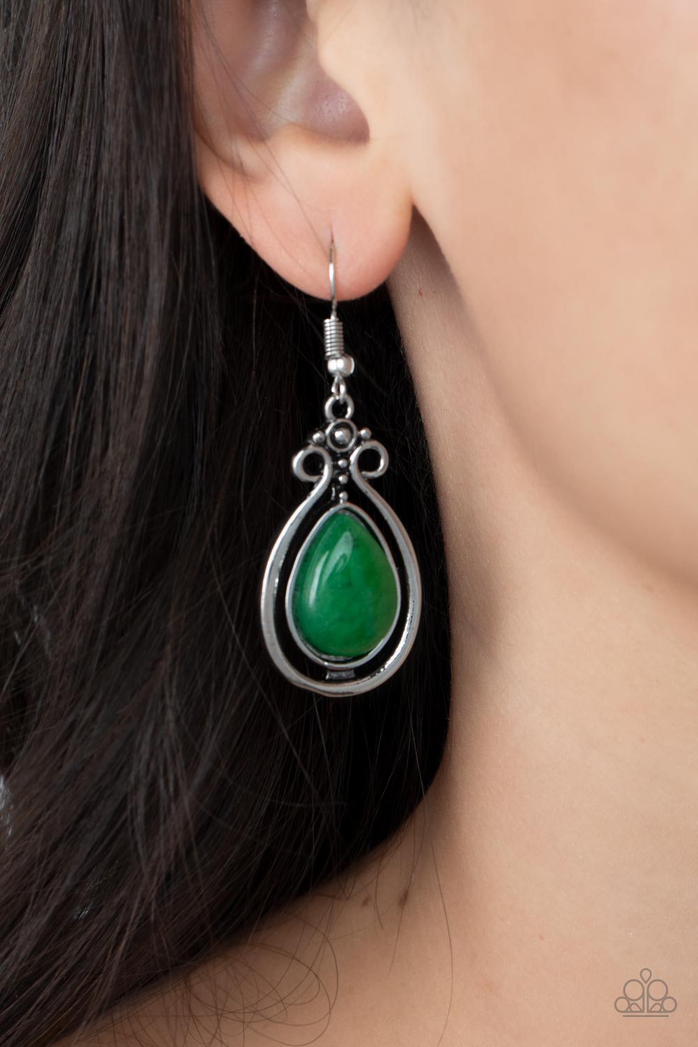 Paparazzi Earrings - Mountain Mantra - Green