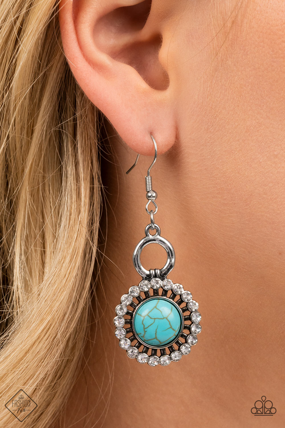 Paparazzi Earrings - Mojave Mogul - Blue