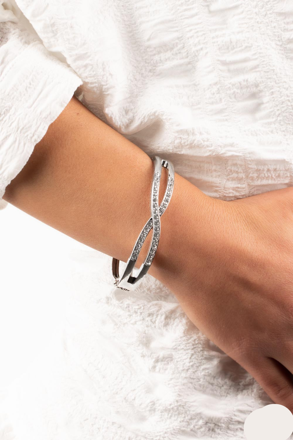 Paparazzi Bracelets - Woven in Wealth - White
