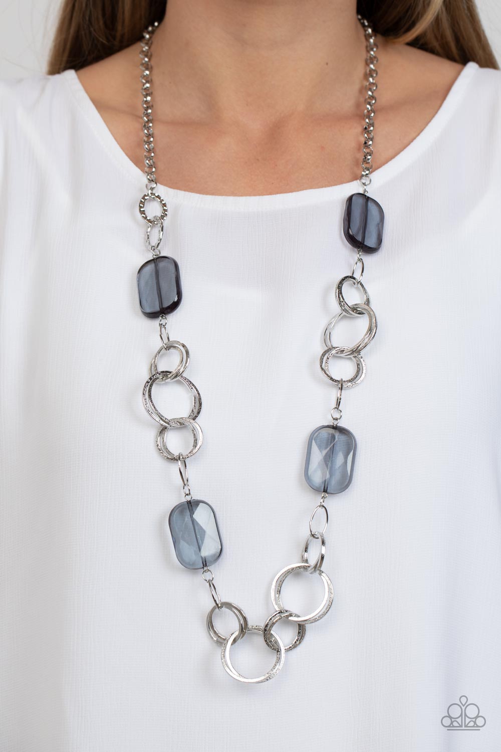 Paparazzi Necklaces - Stained Glass Glamour - Silver