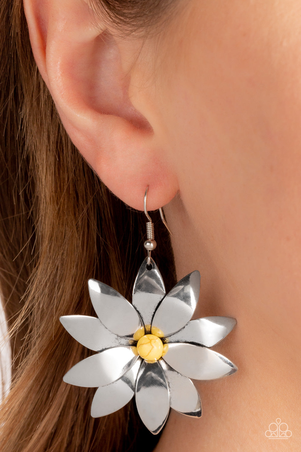 Paparazzi Earrings - Pinwheel Prairies - Yellow