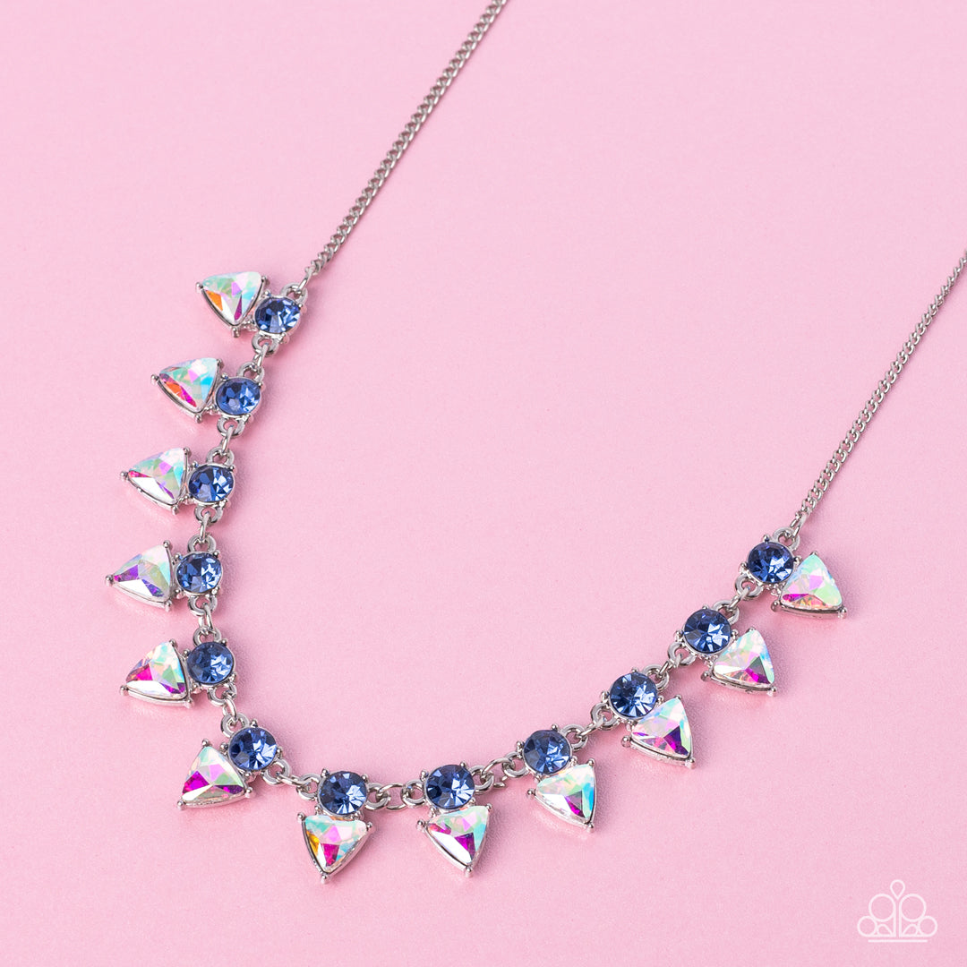 Paparazzi Necklaces - Razor-Sharp Refinement - Blue