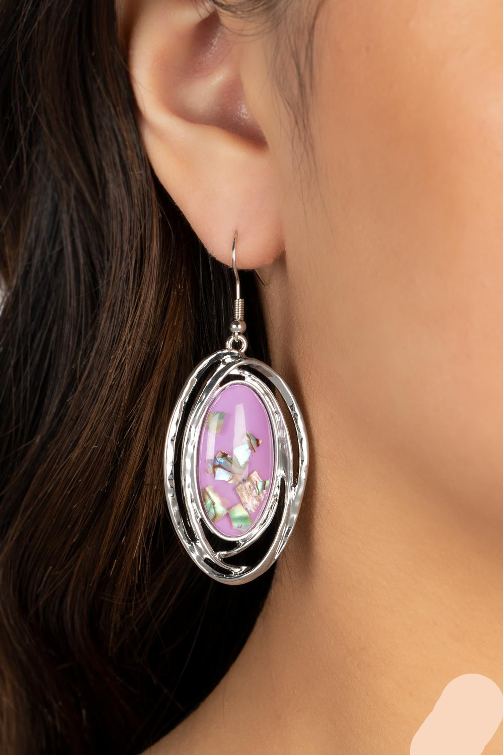Paparazzi Earrings - Ocean Floor Oracle - Purple - E788
