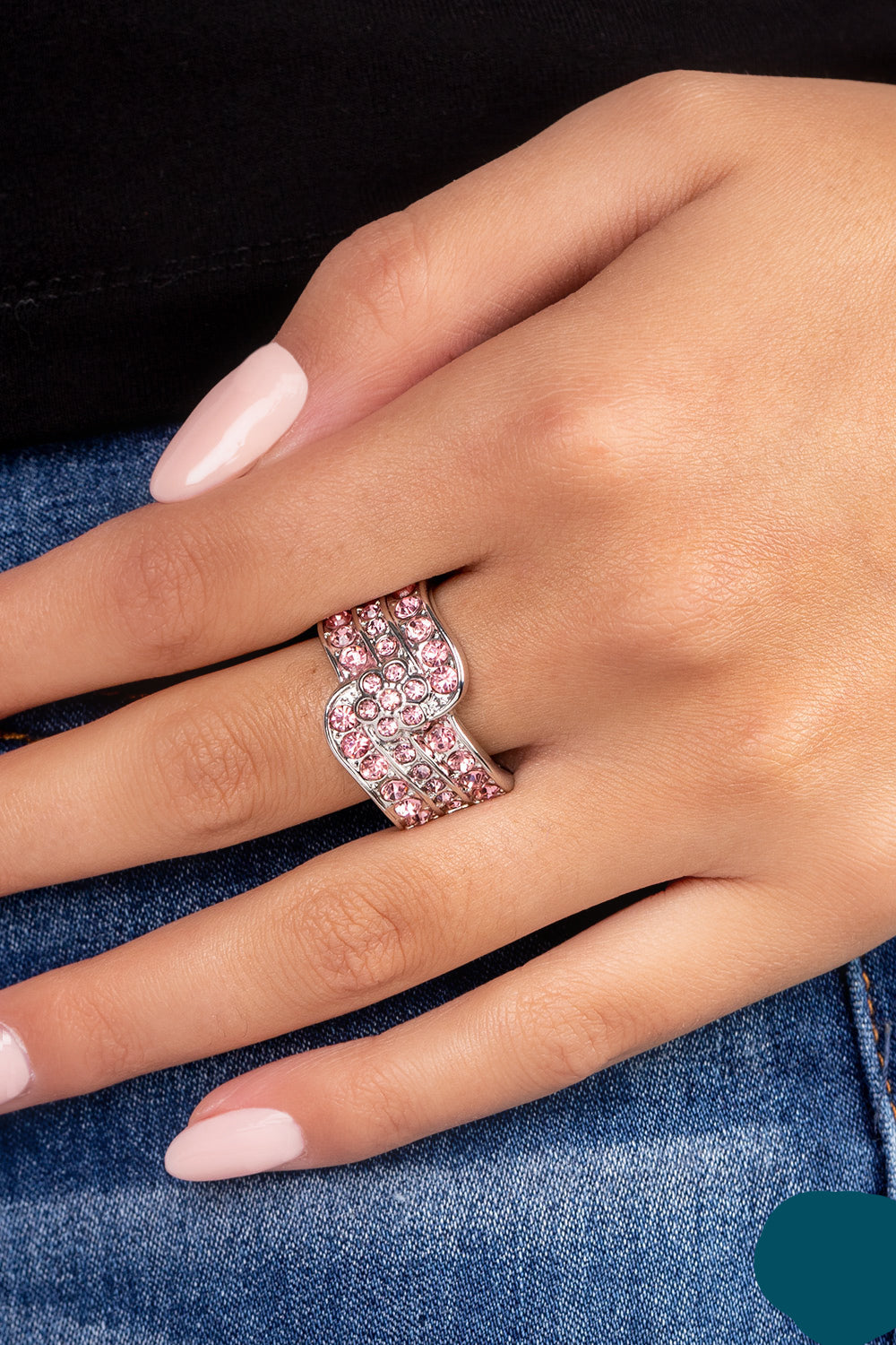 Paparazzi Rings - No Flowers Barred - Pink - R890