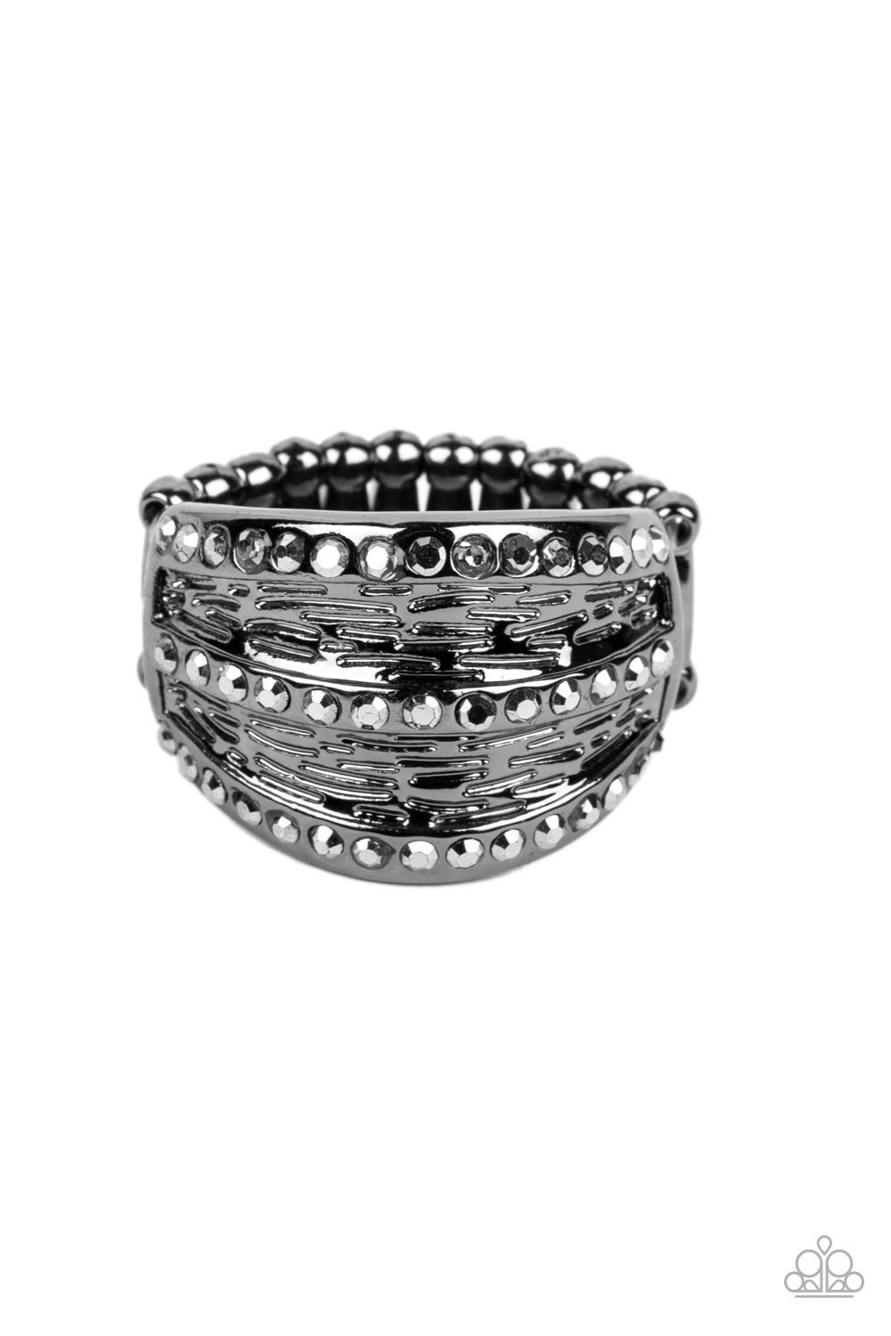 Paparazzi Rings - Stellar Stratosphere - Black