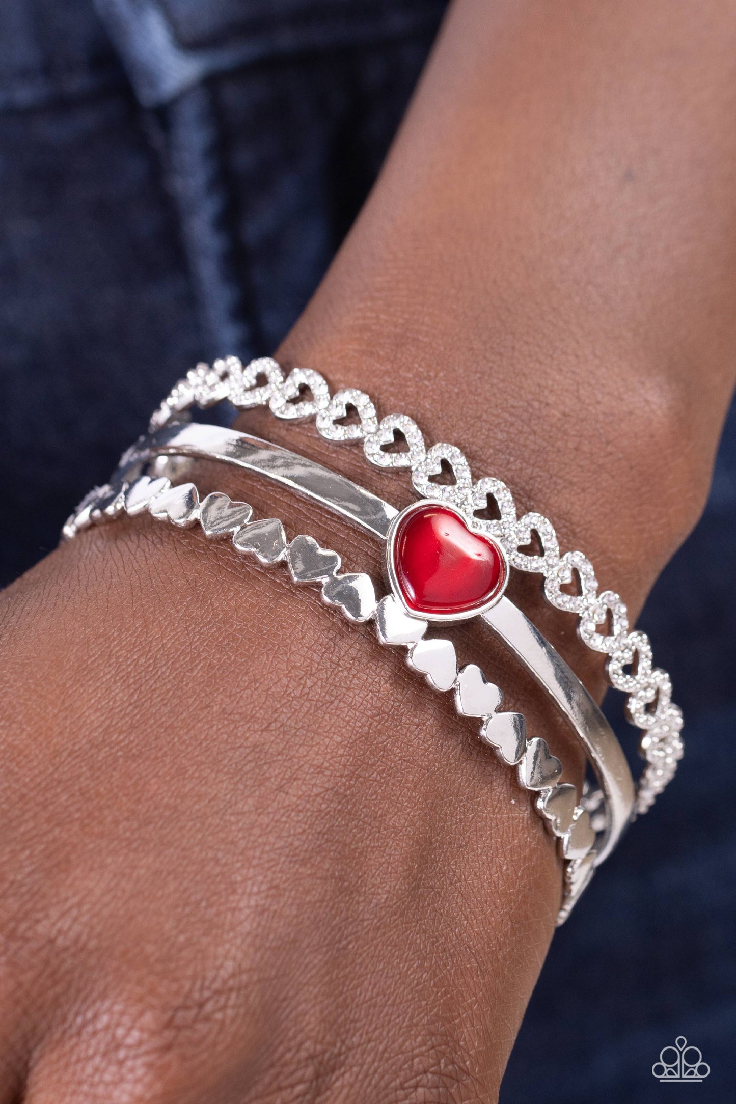 Paparazzi Bracelets - You Win My Heart - Red