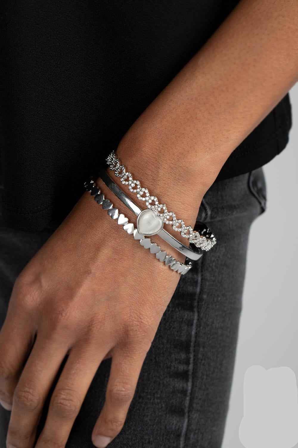 Paparazzi Bracelets - You Win My Heart - White