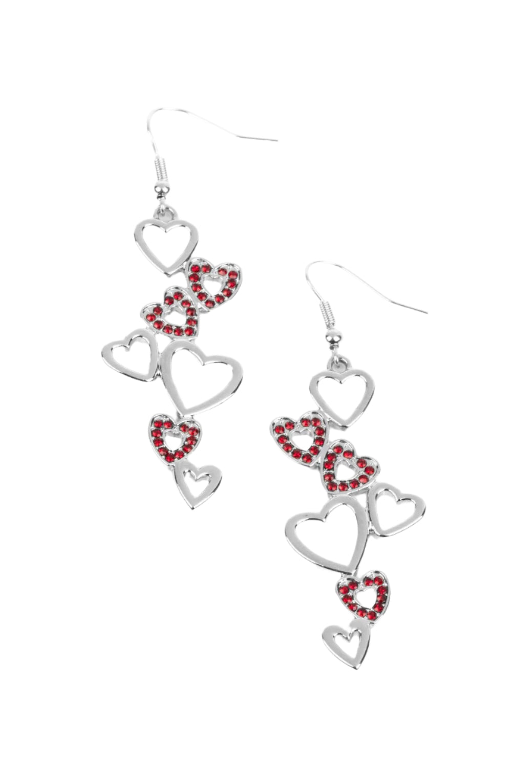 Paparazzi Earrings - Sweetheart Serenade - Red