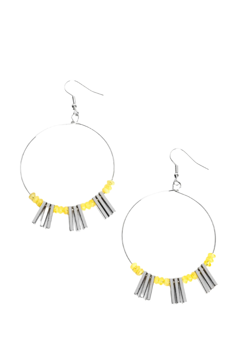 Paparazzi Earrings - Luxe Lagoon - Yellow