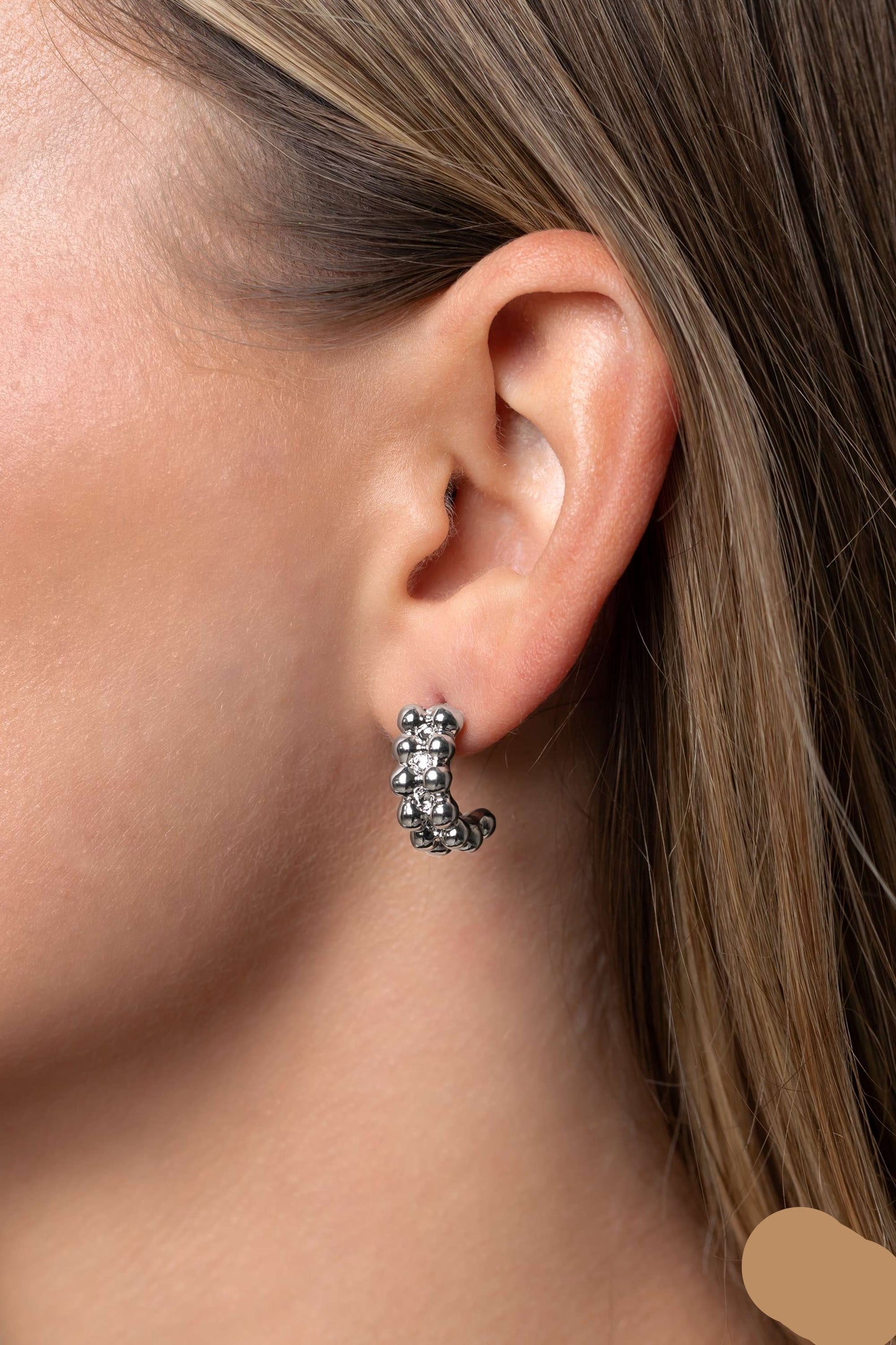 Paparazzi Earrings - Bubbling Beauty - Silver - E2331