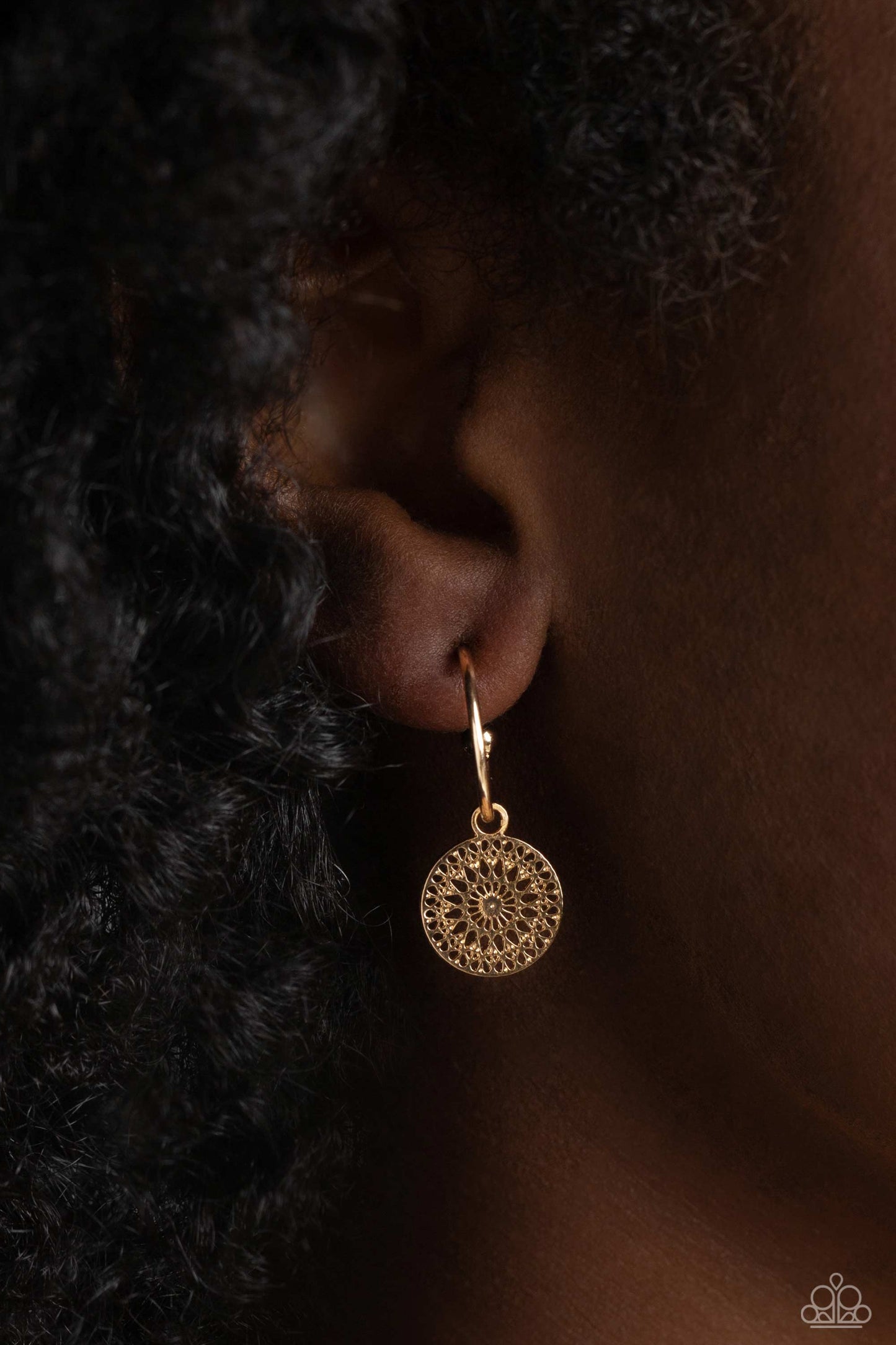 Paparazzi Earrings - Mandala Maiden - Gold