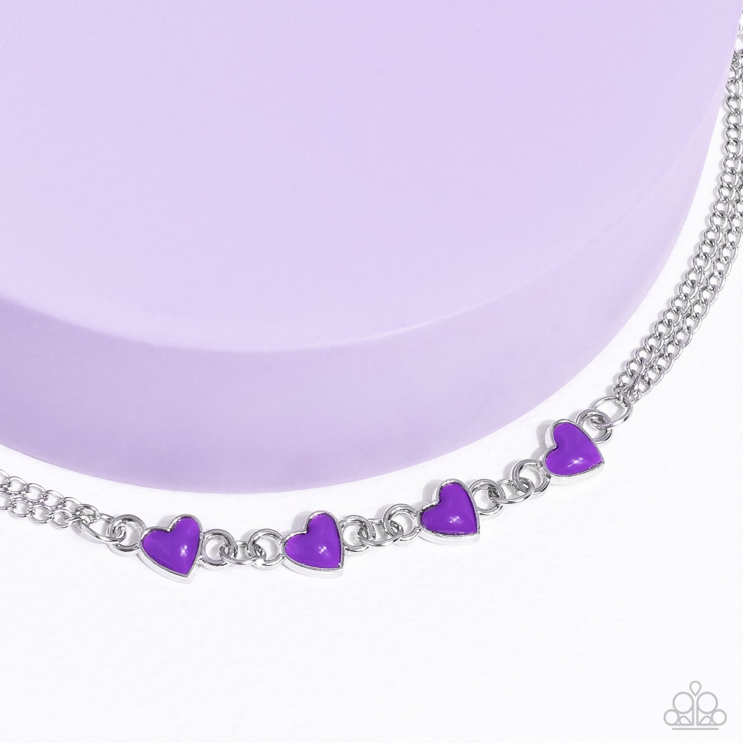 Paparazzi Bracelets - Smitten Sweethearts - Purple