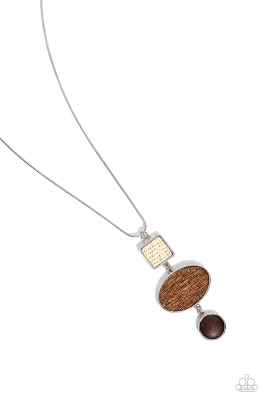 Paparazzi Necklaces - Walk the TWINE - Brown