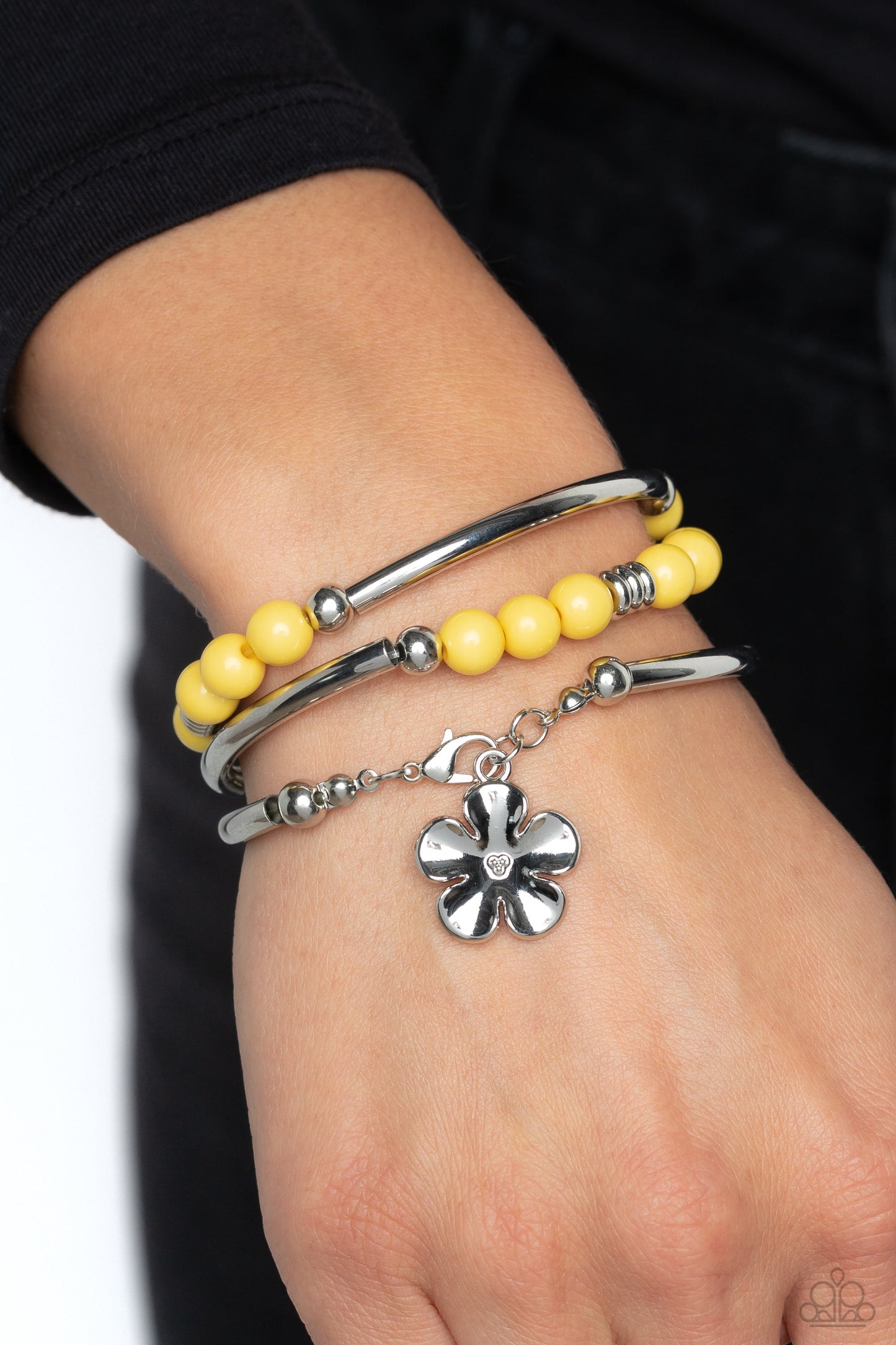 Paparazzi Bracelets - Off the WRAP - Yellow
