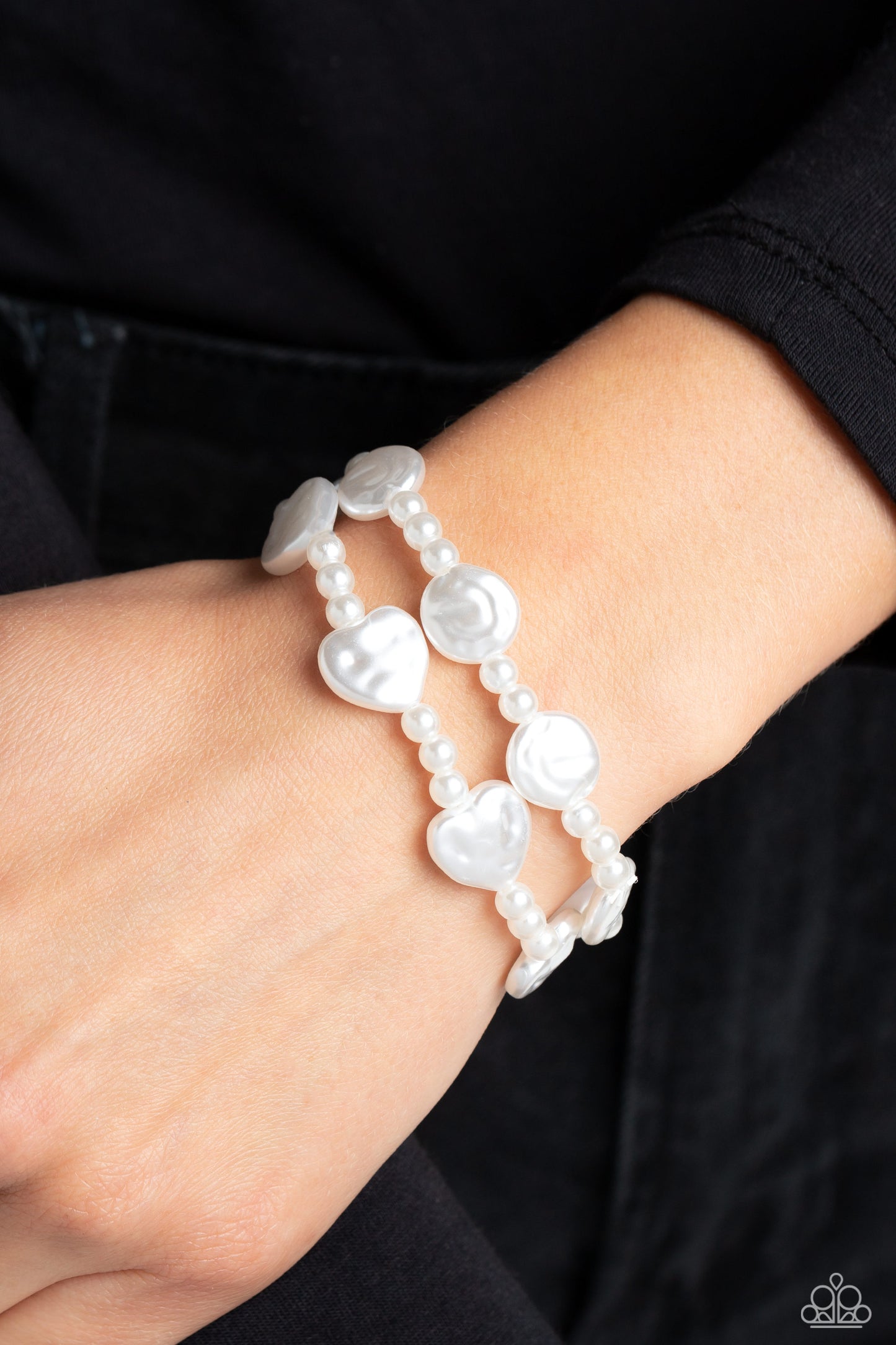 Paparazzi Bracelets - Good Time PEARL - White
