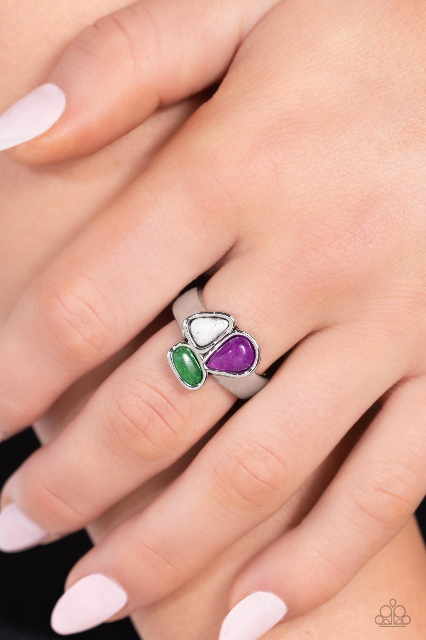 Paparazzi Rings - Geometry Test - Purple