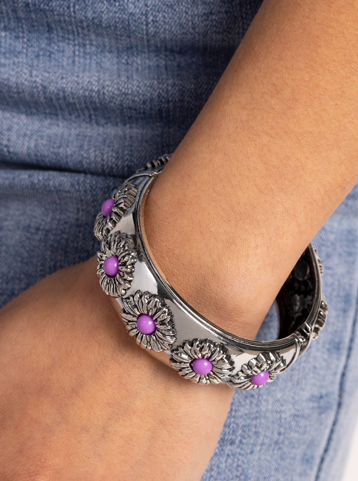 Paparazzi Bracelets - Taking FLORAL - Purple
