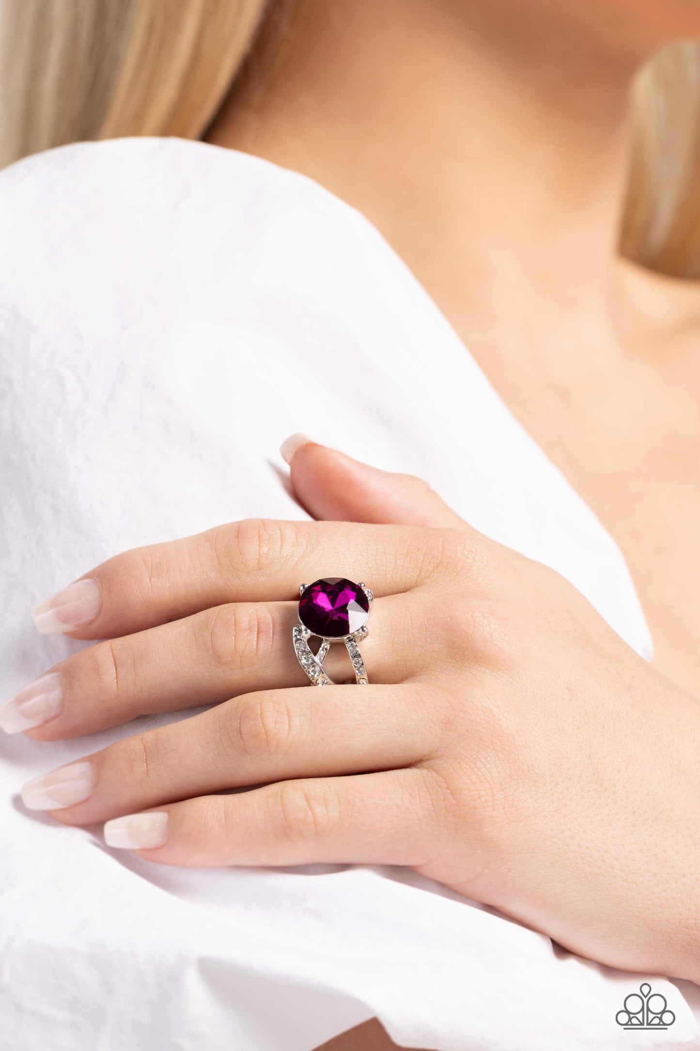 Paparazzi Rings - Scintillating Swirl - Pink