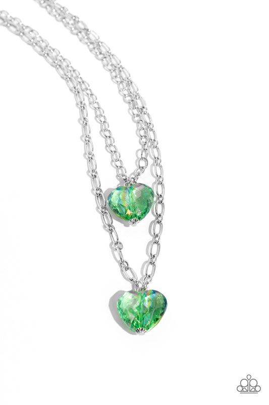Paparazzi Necklaces - Layered Love - Green