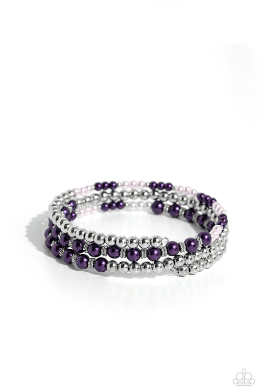 Paparazzi Bracelets - Just SASSING Through - Purple