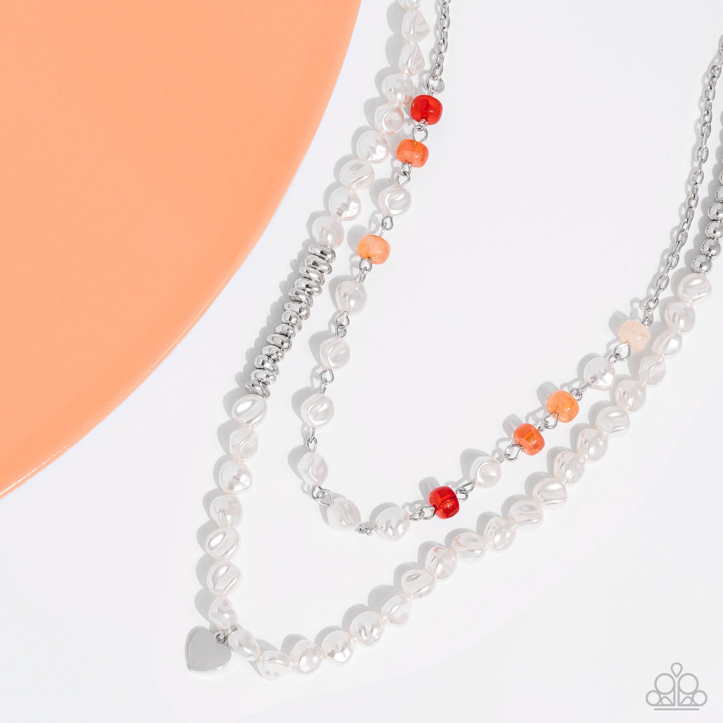 Paparazzi Necklaces - Pearl Pact - Orange