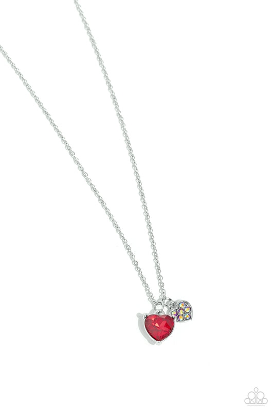 Paparazzi Necklaces - Devoted Delicacy - Red