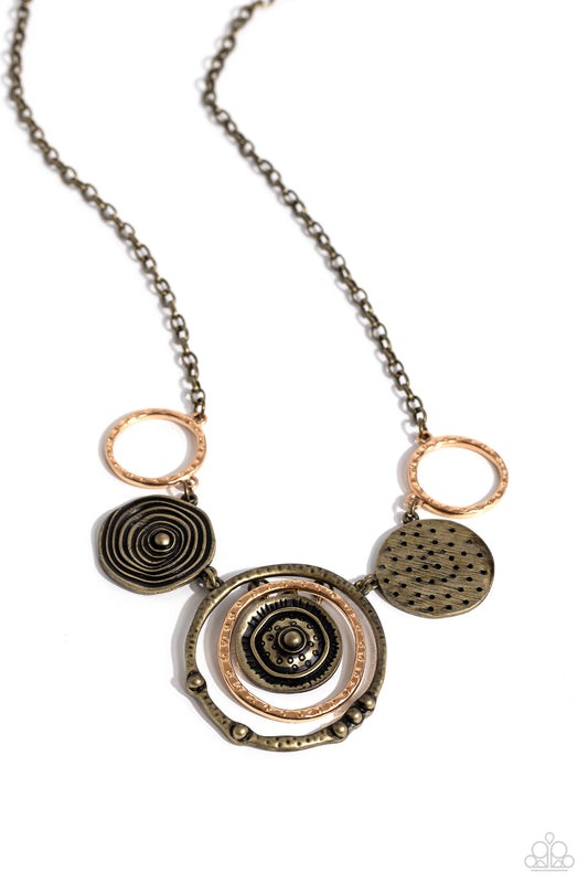 Paparazzi Necklaces - Mysterious Masterpiece - Brass