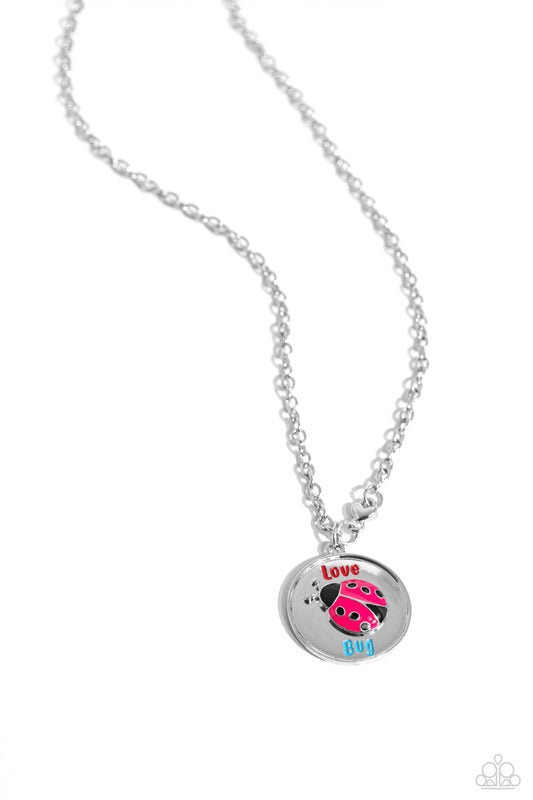 Paparazzi Necklaces - Lively Love Bug - Red