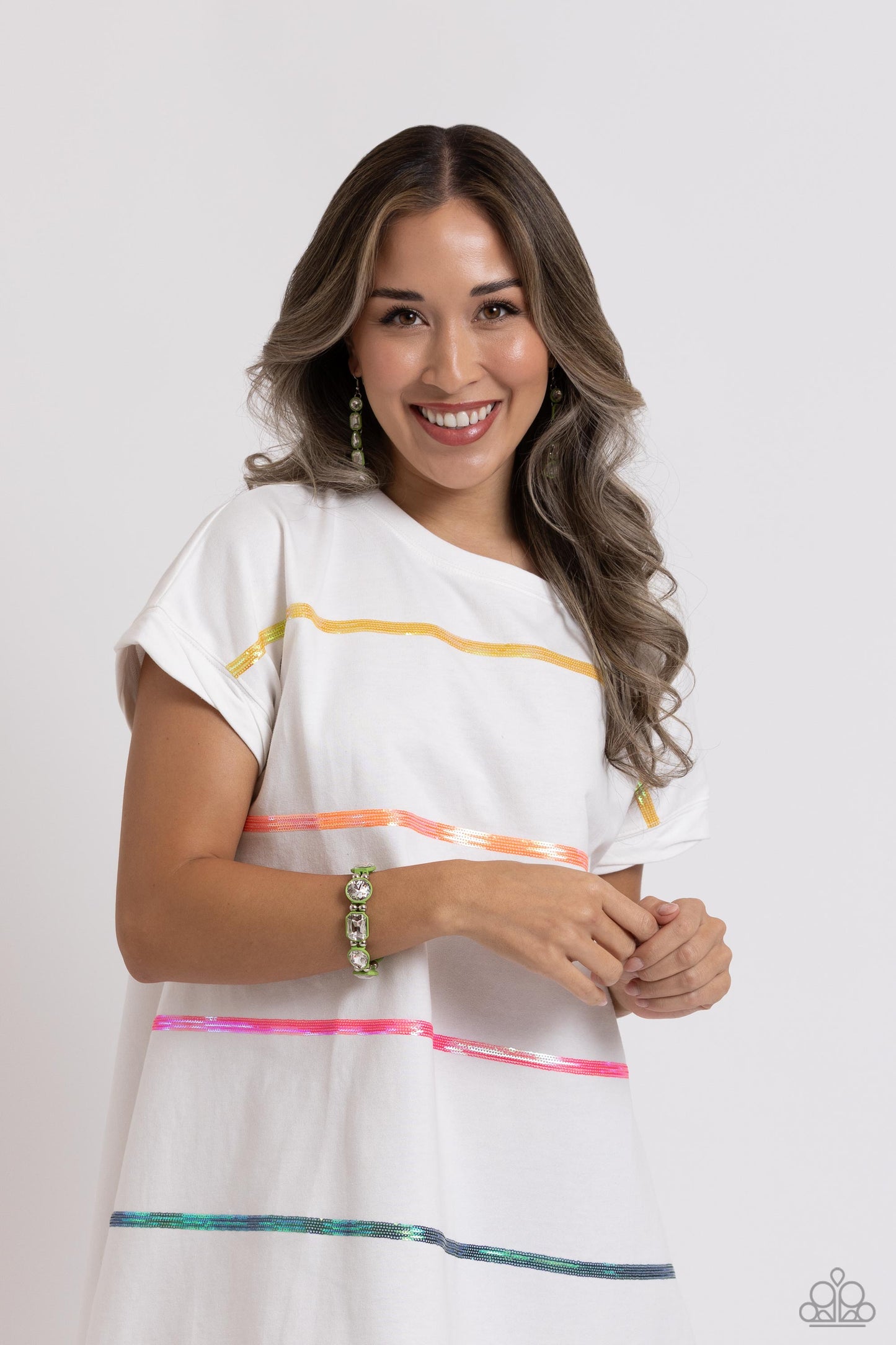 Paparazzi Earrings - Developing Dignity - Green