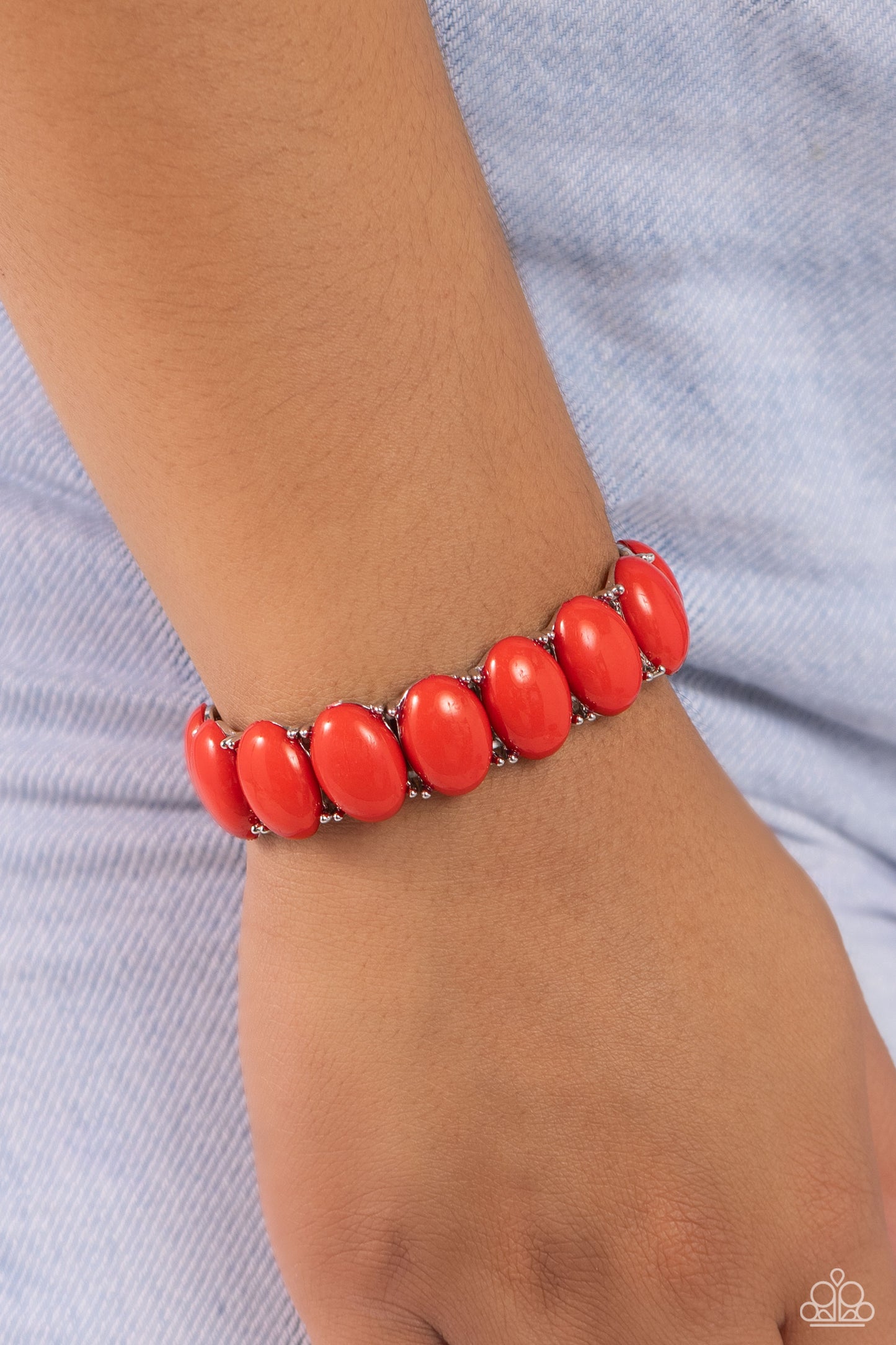 Paparazzi Bracelets - Starting OVAL - Red
