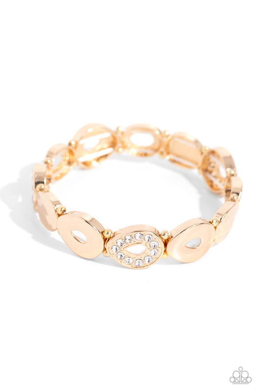 Paparazzi Bracelets - Calibrated Class - Gold