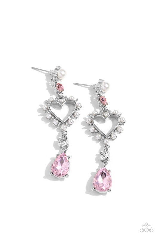 Paparazzi Earrings - Lovers Lure - Pink