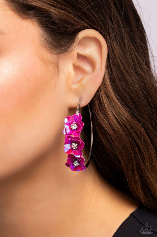 Paparazzi Earrings - Ethereal Embellishment - Pink