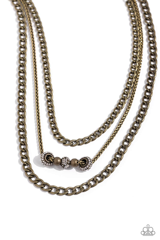 Paparazzi Necklaces - Layered Loyalty - Brass