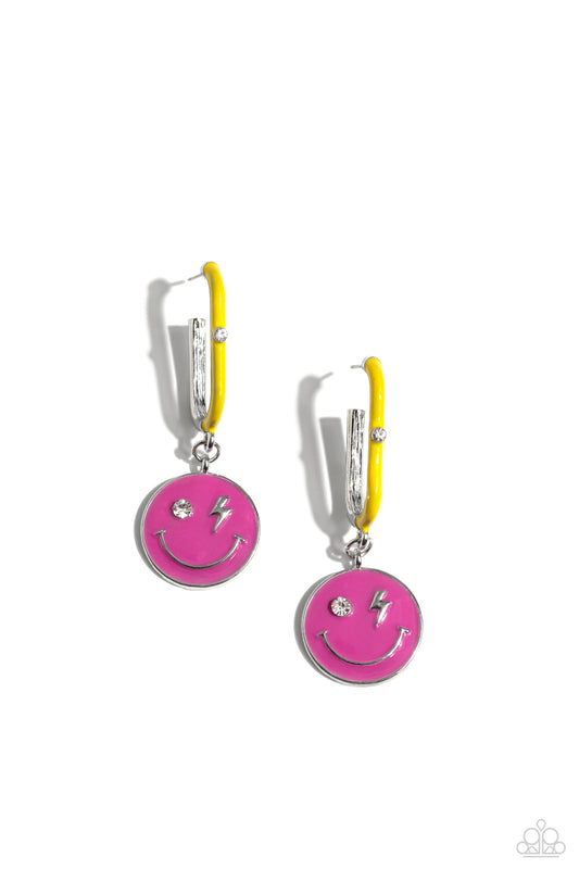 Paparazzi Earrings - Personable Pizzazz - Pink