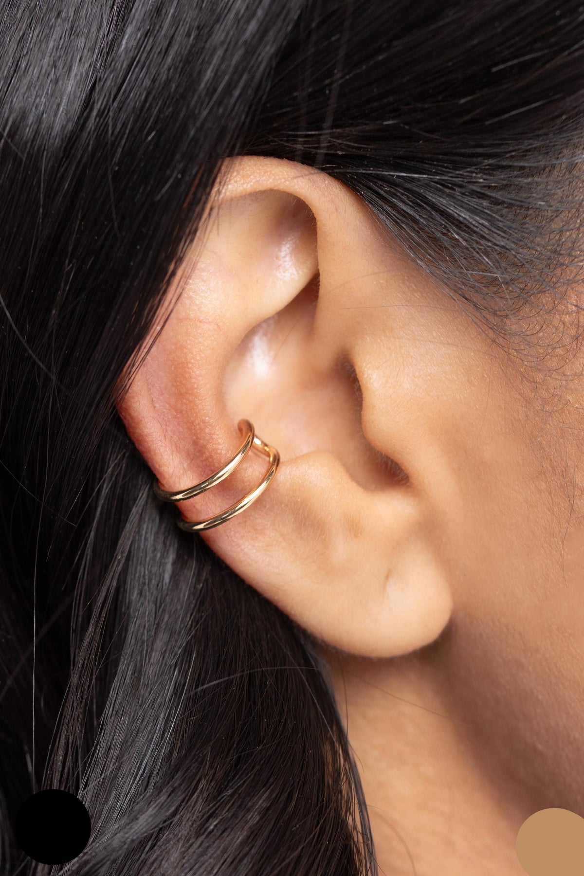Paparazzi Earrings - Metallic Moment - Gold - E1883