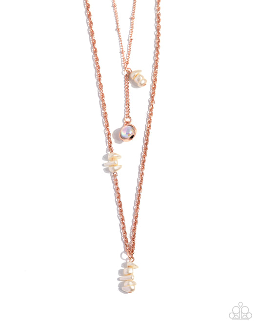 Paparazzi Necklaces - Leisurely Layered - Copper