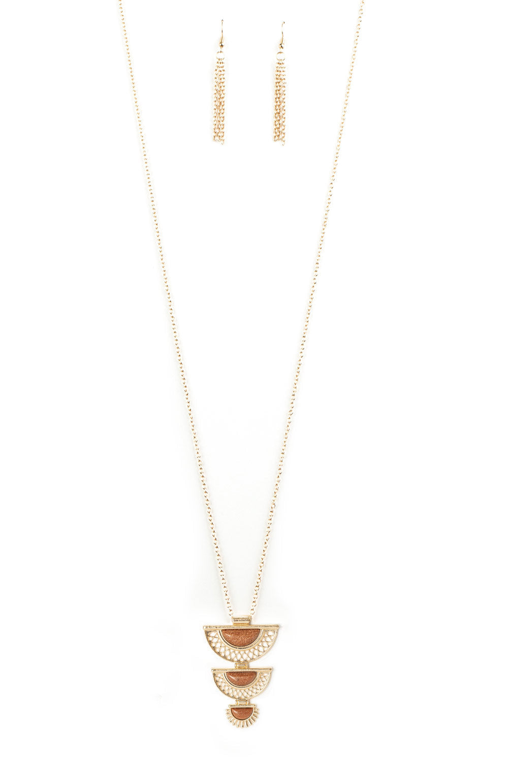 Paparazzi Necklaces - Serene Sheen - Gold