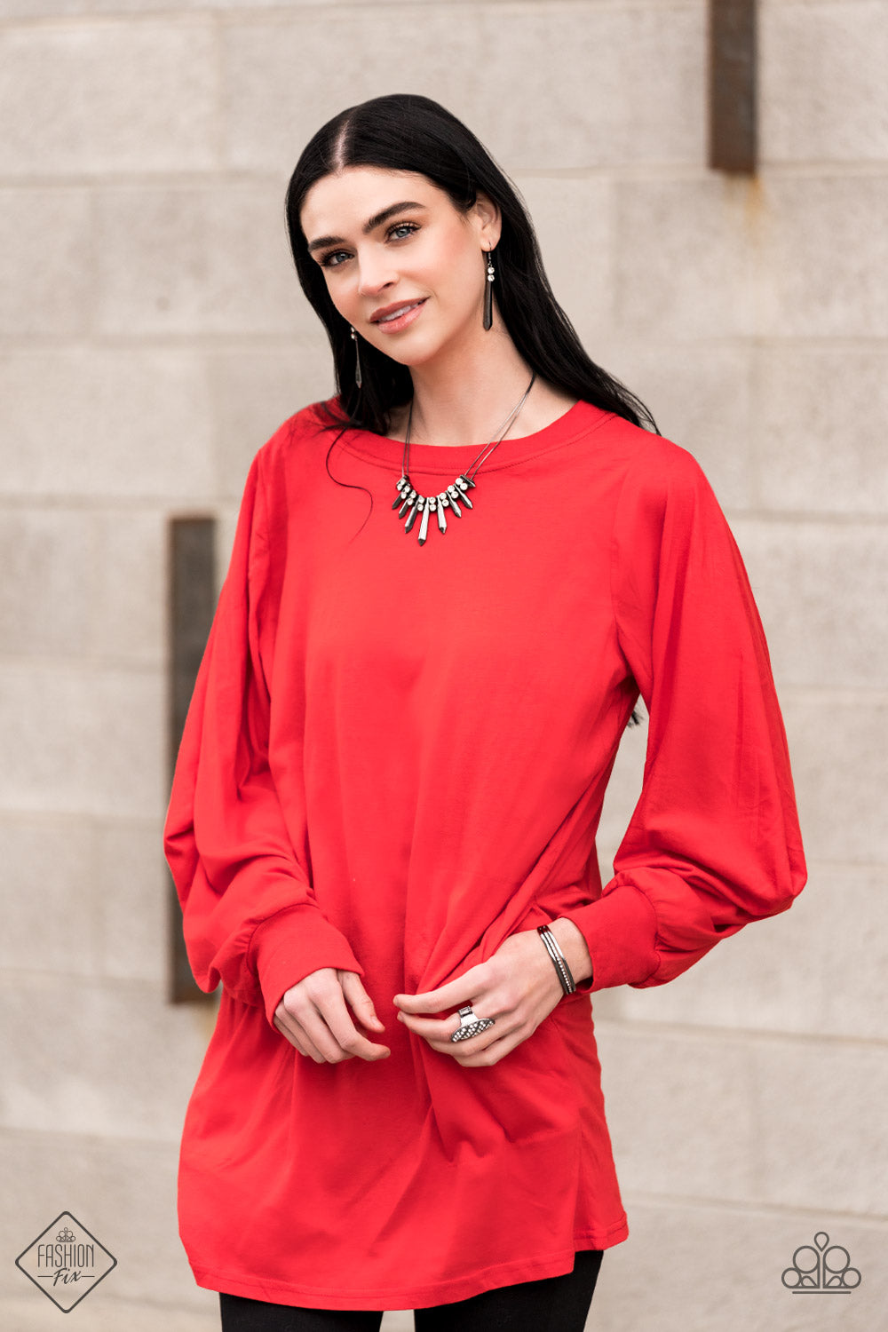 Paparazzi Necklaces Fashion Fix May 2021 - Magnificent Musings - Dangerous Dazzle - Black