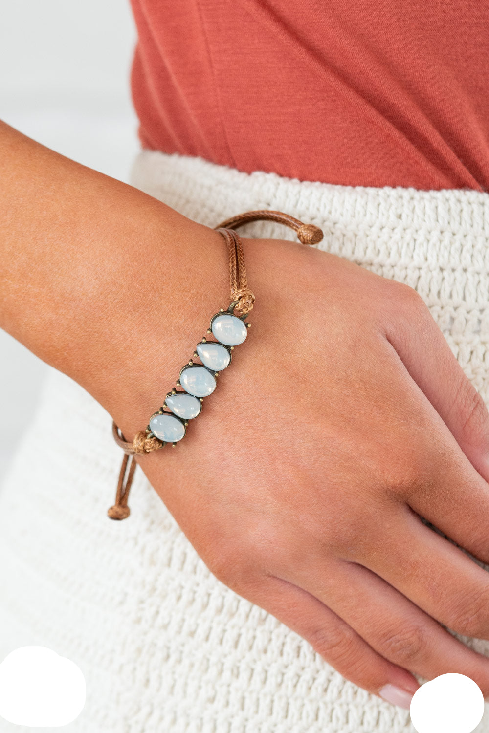 Paparazzi Bracelets - Opal Paradise - Brass - Fashion Fix - May 2021 Sunset Sightings - B970