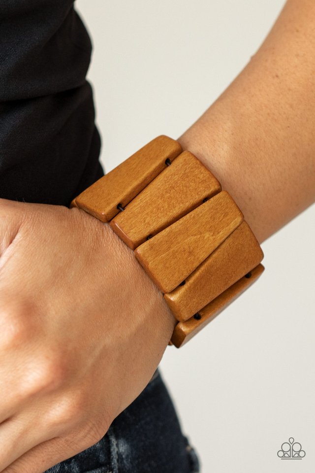 Paparazzi Bracelets - Barbados Backdrop - Brown