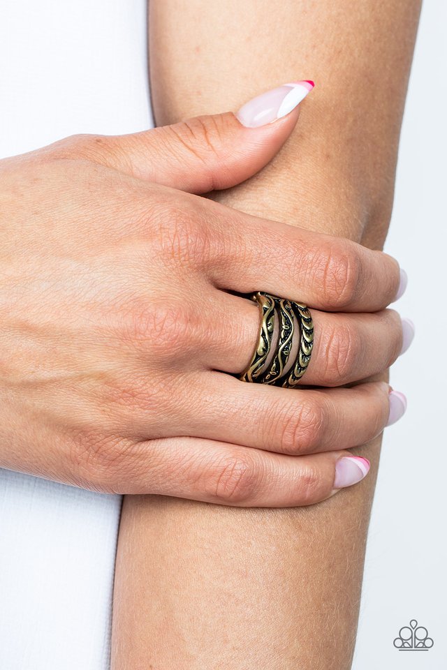 Paparazzi Rings - Canyon Canopy - Brass