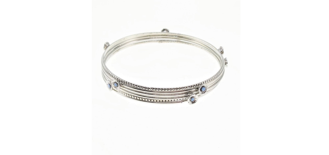 Paparazzi Bracelets - Flawlessly Floral - Blue - Fashion Fix Exclusive 9/21