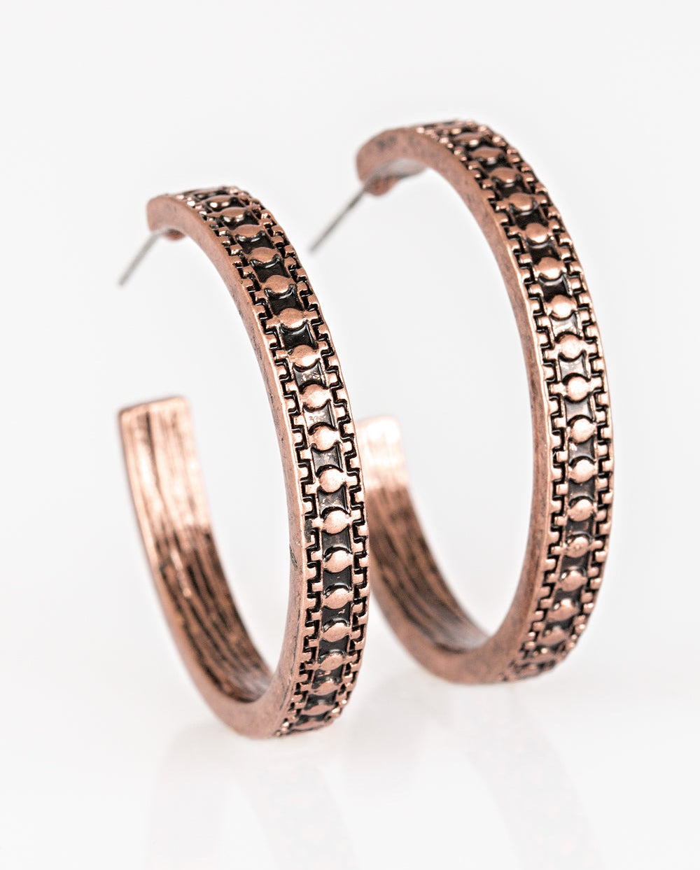 Paparazzi earring - Playfully Peruvian - Copper