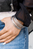 Paparazzi Bracelets - Rumble In The Concrete Jungle - Silver - Fashion Fix 11/2018