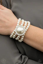 Paparazzi Bracelets - Top Tier Twinkle - White