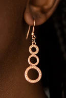 Paparazzi Earrings - Bubble Buster - Copper