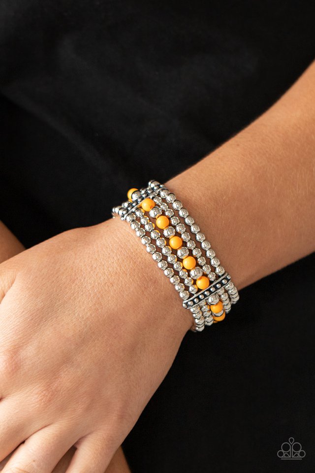 Paparazzi Bracelets - Gloss Over the Details - Orange