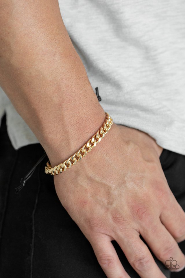 Paparazzi Men's Collection - Hurrah - Gold