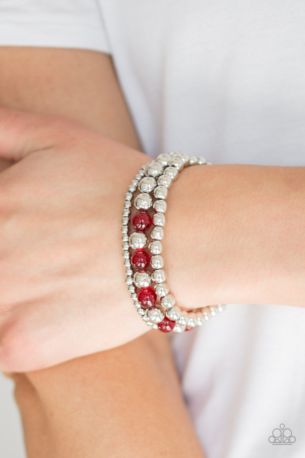 Paparazzi Bracelets - Always on the Glow - Red